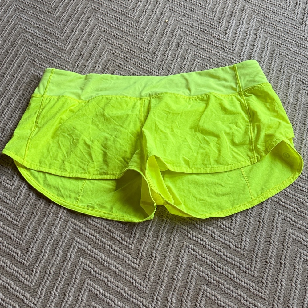 Lululemon speed shorts 2.5” low rise size 12